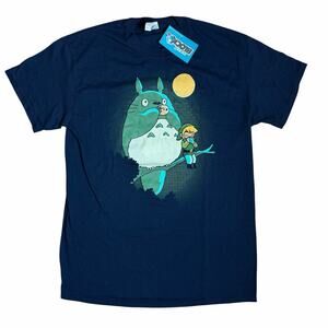 Studio Ghibli My Neighbor Totoro and Link from The Legend of Zelda Shirt Anime